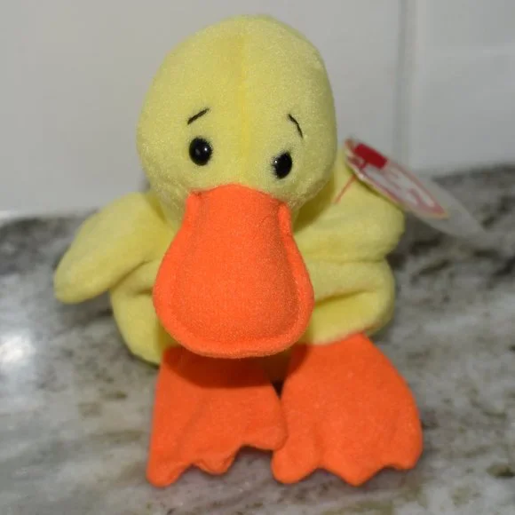 Ty Beanie Baby Quackers the Duck - Picture 2 of 5